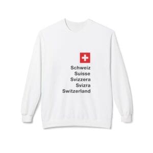 Sweatshirt Schweiz Suisse Svizzera Svizra Switzerland