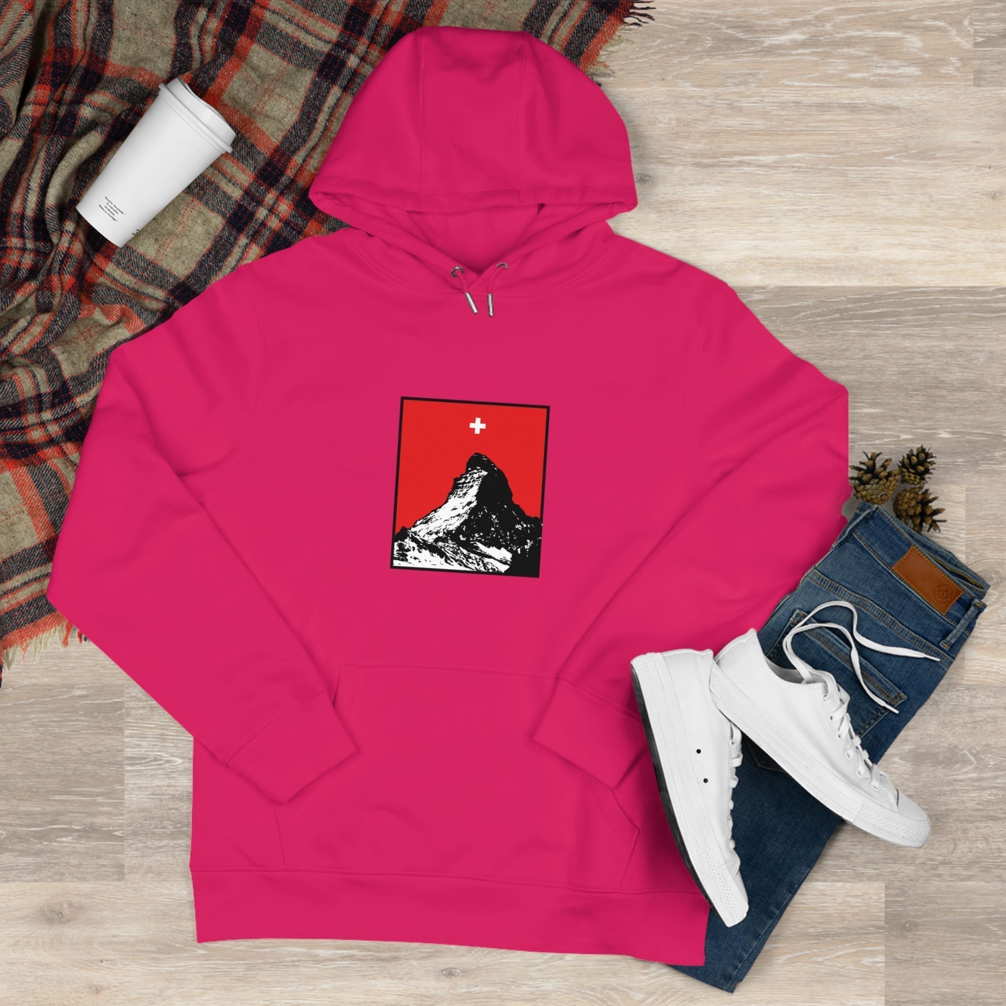 Sweat à capuche Matterhorn croix suisse – Image 27